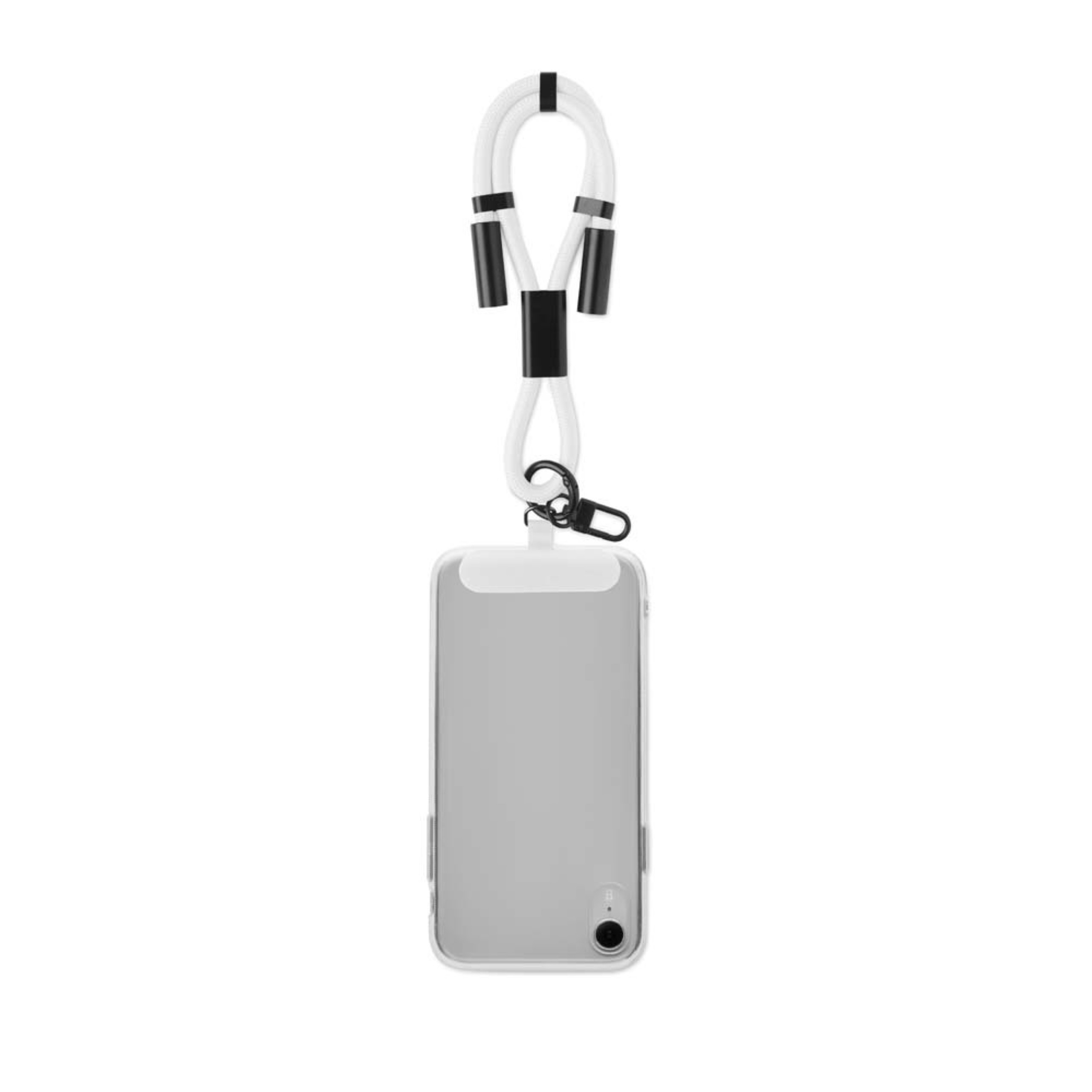 Verstelbare USB-C 60W korte laadkabel-strap met telefoonhouder