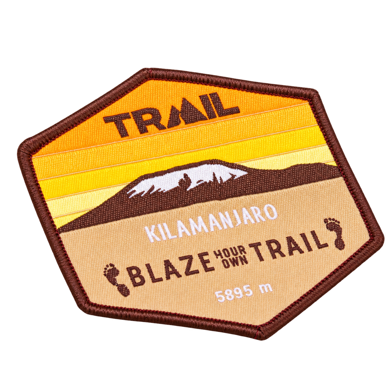 Geweven embleem Kilimanjaro Blaze Your Own Trail