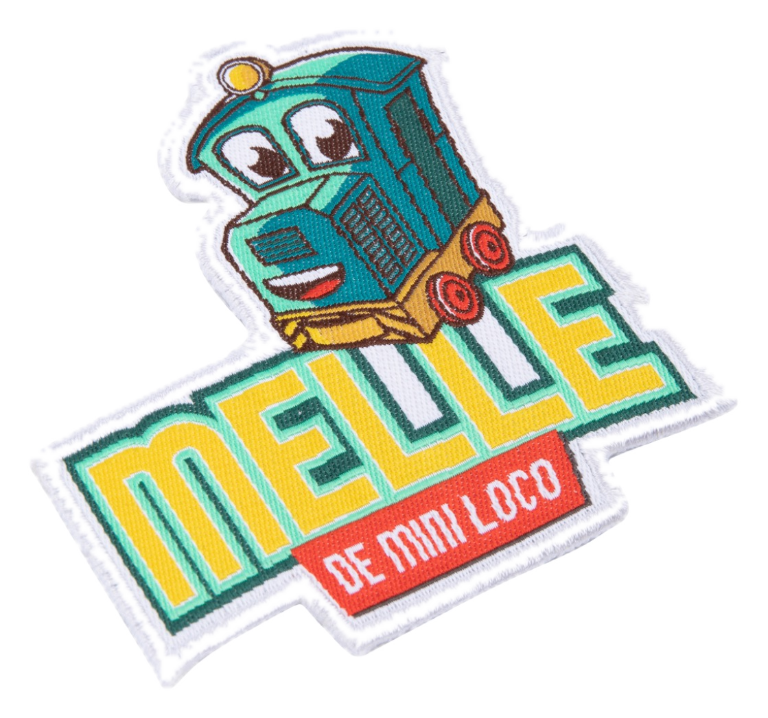 Geborduurd Melle de mini loco-embleem