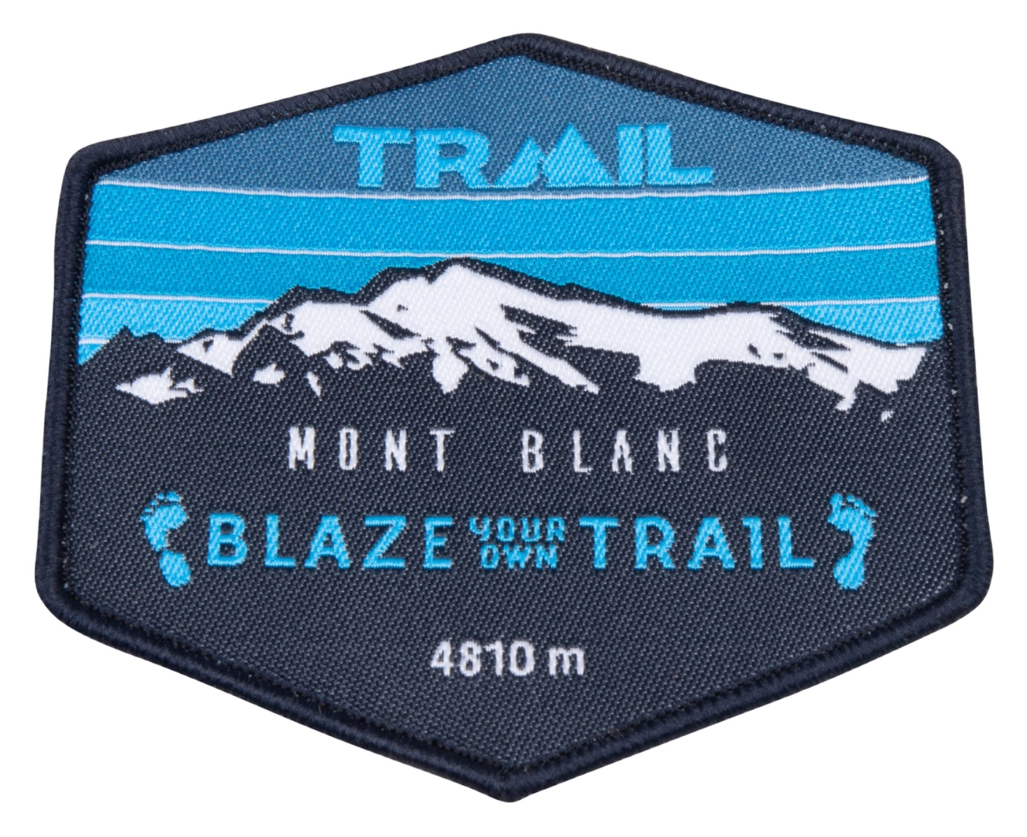 Geweven Trail Mont Blanc-embleem